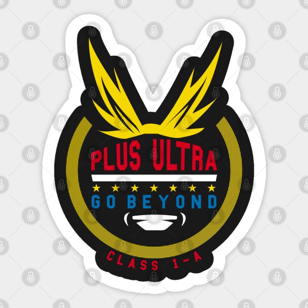 Plus Ultra Go Beyond Sticker by hybridgothica